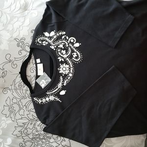 NWT - Quacker Factory 3/4 sleeve top